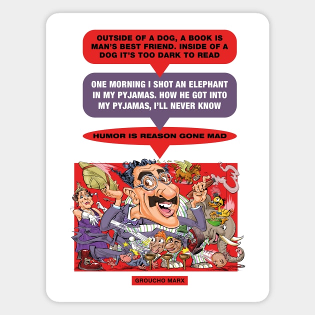 Groucho Marx Magnet by PLAYDIGITAL2020